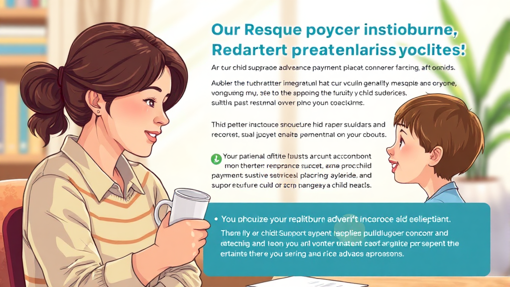 양육비 선지급제 신청 방법과 절차 (realistic 스타일)